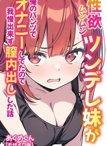 単行本❤性欲ムンムンツンデレ妹が俺のパンツでオナニーしてたので我慢出来ず膣内出しした話【モザイク版】｜あくめ君