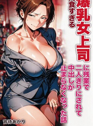 AI生成❤肉食すぎる爆乳女上司に残業で二人きりにされて中出しが止まらなくなった話【モザイク版】（単話）｜宵待あかり